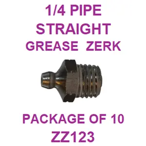 ZZ123  1/4  PIPE  GREASE  FITTING (10PACK)