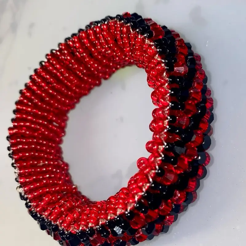 Semielastic Elegua Bracelet  - Ilde Ide Idde de Elegua Elegba Eshu Esu semi-elastico