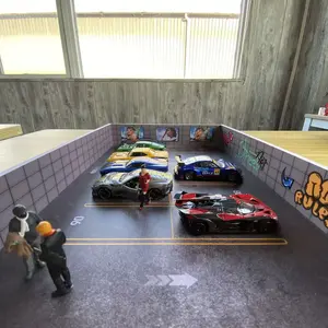 1 Piece 1/64 Scale Model Car Display Box, PVC Material, Manual Operation, Suitable for Scene Simulation and Gift, No Car Included