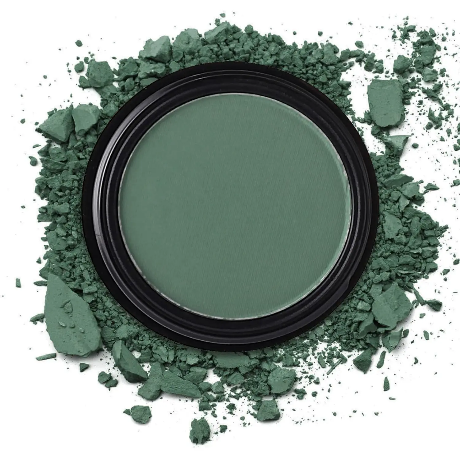 White Single Eyeshadow,Pressed Powder Matte Eye Shadow for Halloween SFX Mime Cosplay Makeup,White Cream to Powder Foundation Setting Powder for Makeup,High Pigment Eyeshadow for Day & Night
