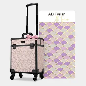 Byootique Art Deco Rolling Makeup Case Cosmetology Travel Case