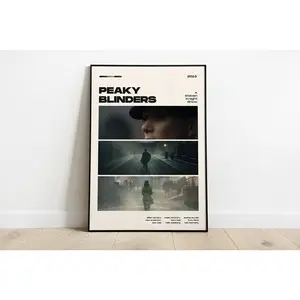 Peaky Blinders Tv Show Poster, Modern Movie Poster Print, Peaky Blinders Poster Wall Decor, Cillian Murphy