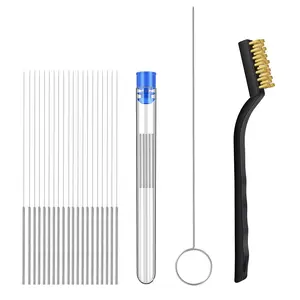 22 count  Printer Nozzle Cleaning Kit - Nozzle Cleaner  Printer with 1.5mm Clog Poke, 20x 0.4mm  & Wire Brush, for Unclogging & Cleaning 1.75mm Filament Nozzles