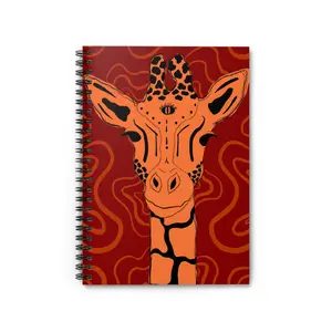 Giraffe Art Spiral Notebook, Cute Journaling, School Supplies, Gift for Animal Lovers, Unique Stationery, Creative Writing, Abstract Journal