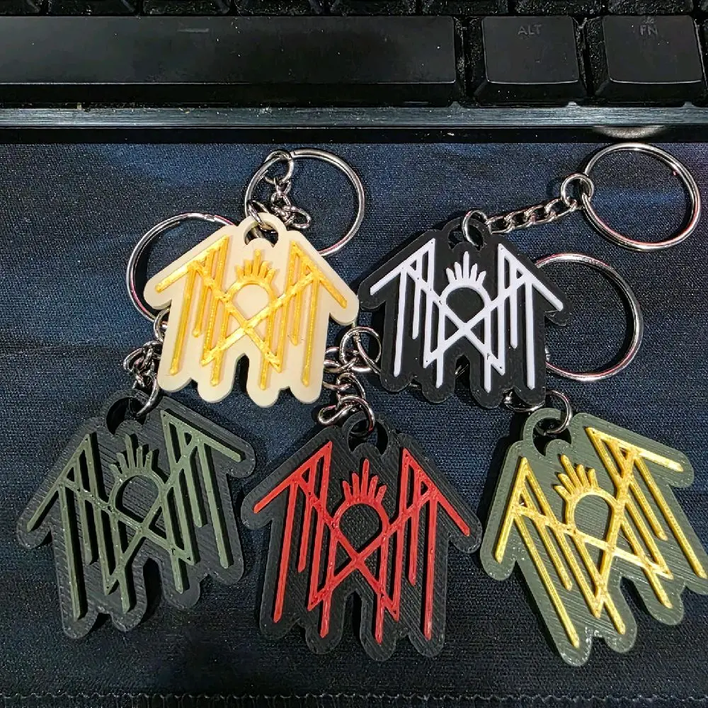 3D Printed Plastic Sleep Token Series Figures - Vibrant Colors, Assorted 3D Printed Keychain Accessory, Unique Fashion & Costume Jewelry Item, 3D Printed Keychains