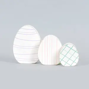 30299 - 4x5, 3x4, 2x3 st/3 wood Easter Eggs Spring decor