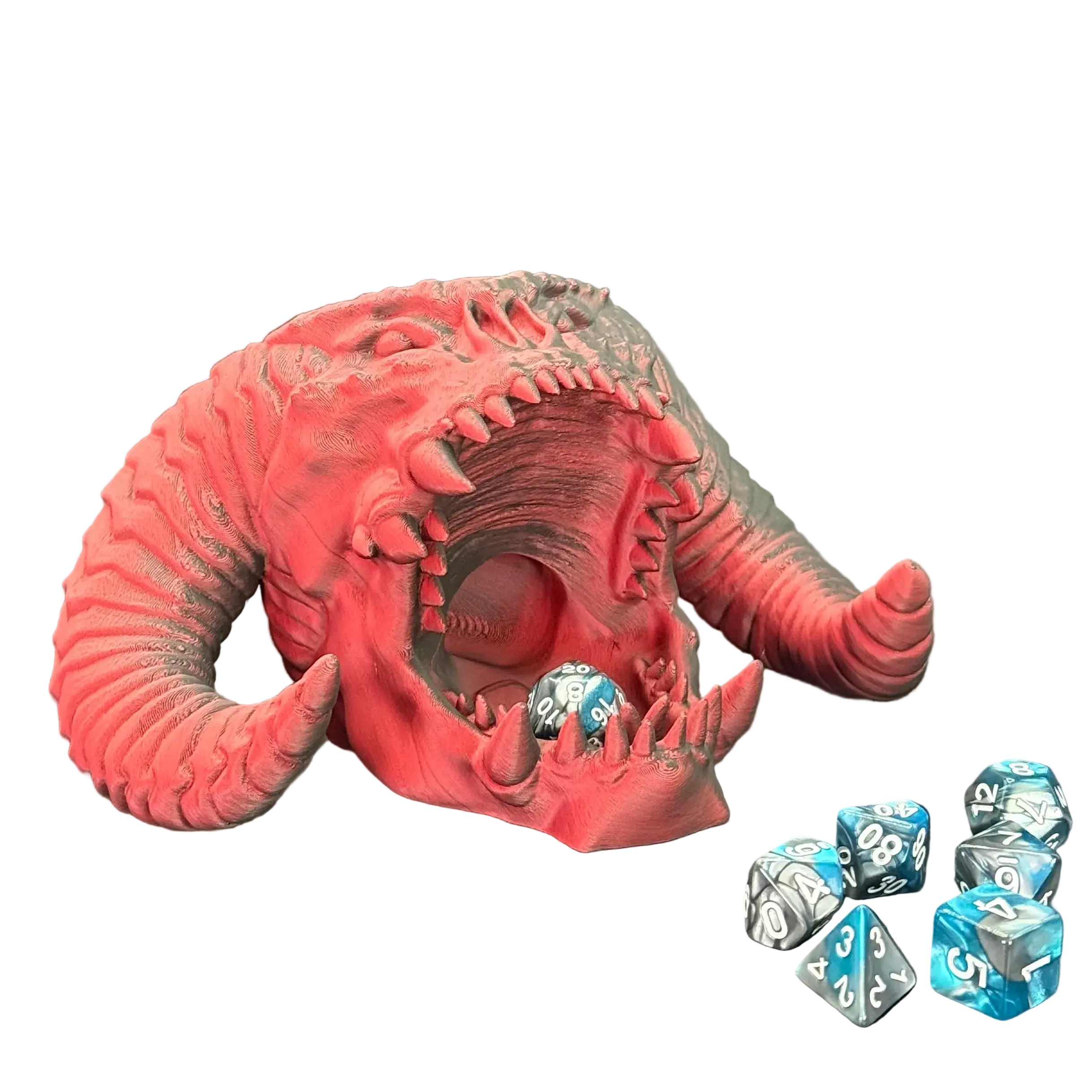 Balrog Head Dice Tower & Controller Holder - Epic 3D Printed Decor Lord of the Rings Fan Art