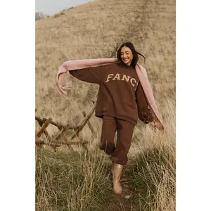 Fancy Oversized Fleece Mockneck - Desert Sand Brown