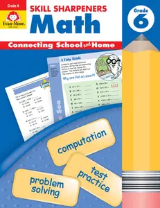 USED-Skill Sharpeners Math Grade 6+ by Evan-Moor Educational Publishers (Paperback)
