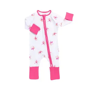 Plumeria Bamboo Coverall for Babies - Soft and Cozy Baby Bodysuit