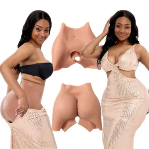 Women Silicone Underwear High Elastic Thick Silicone Booty Lifter Padded Underwear Invisible Butt Lifting Shapewear from 0.8cm to 2.6cm