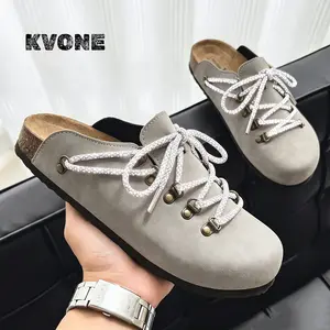 KVONE Summer Men's Clogs -Starry reflective shoelaces for Slippers,Unisex all-season sandals.The insoles provide arch support and offer a comfortable walking experience.Suitable for people with wide feet.Suitable for wearing at parties and gatherings.