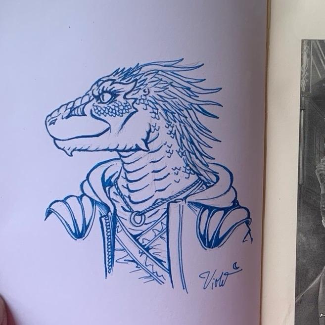 Violet Bast Sketch - Custom Illustration Made to Order Artistic Decor Poster Artwork