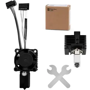 Original Bambuu Lab  Complete Kit Nozzle Cooling Fan Heating Block for P1 Series 3D Printer Extruder Replacement