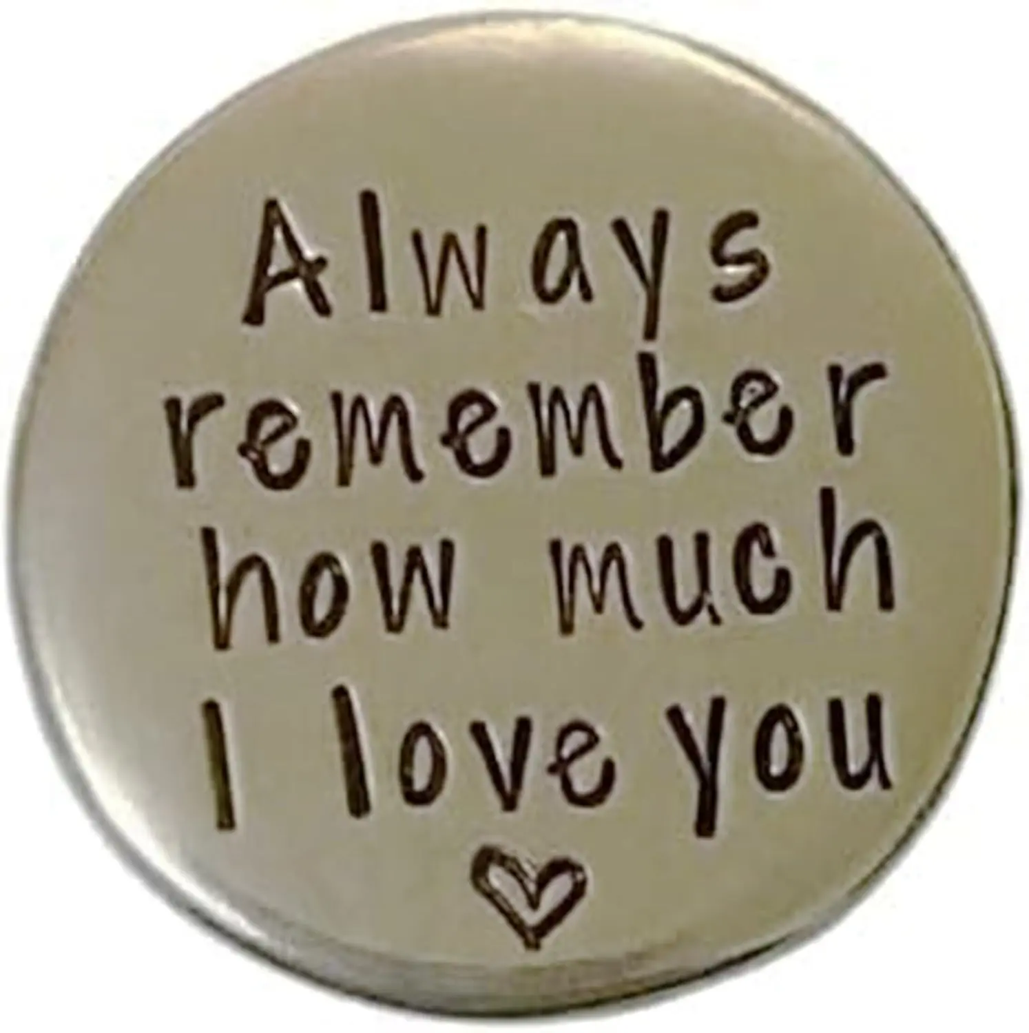 1PC Romantic Love Token Gift “Always Remember How Much I Love You” Pocket Keepsake Coin for Him Her, Valentine’s Day Gift, Wedding Keepsake