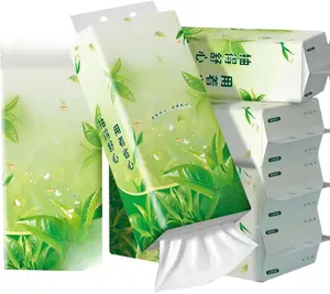 4-Ply Hanging Facial Tissues, 6 Pack (7,680 Sheets Total) - Ultra Soft, High-Capacity Soft Pack Tissues for Bathroom, Kitchen, and Car - Space-Saving Wall Mount Design