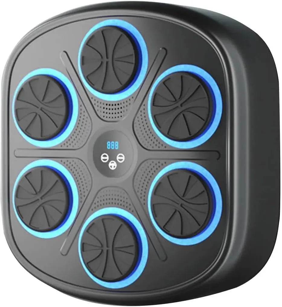 2025 Music Boxing Machine for Adults: Smart Bluetooth Punching Pad Equipment Wall Mounted - Training with LED Electronic for Adults Indoor Gym Office - Perfect Gifts for Boys Girls