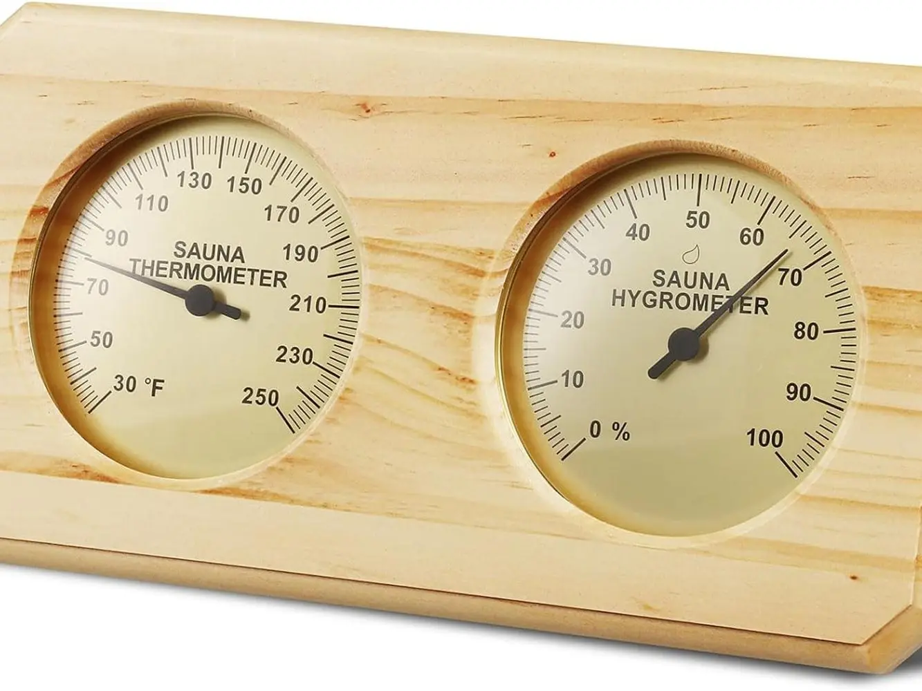 ColourTree Sauna Thermometer Fahrenheit Hygrometer Gauge 2in1 Indoor Home Sauna Thermostat