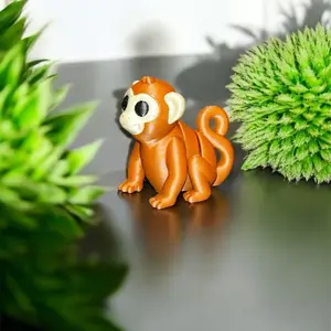 Mini tiny monkey pocket pet friend 3D printed miniature figure statue figurine