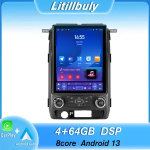 Car Radio Stereo for Ford F150 2009 2010 2011 2012, Android 13 8 Core [4GB+64GB] Head Unit with T-Style 12.1 Inch Touch Screen/Wireless CarPlay & Android Auto/Mirroring/WiFi/Bluetooth/FM/DSP/SWC