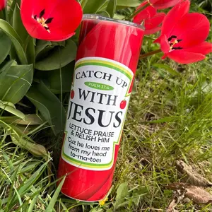 Catch up with Jesus 20 oz tumbler with straw