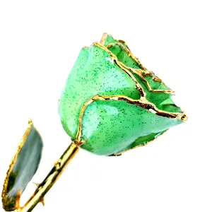 24K Gold Forever Rose - Peridot Sparkle (August Birthstone)
