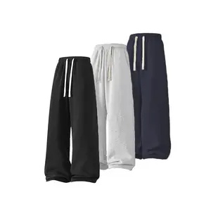 Men's Solid Fashion Sweatpants, Versatile Year Round Wear, Ideal for Autumn and Winter Wide Leg Straight Pants Casual Street Dance Pants Comfortable Winter Home Pants Plus Size Casual Sports Pants with Rivet Design Fashionable and Versatile 100%polyester