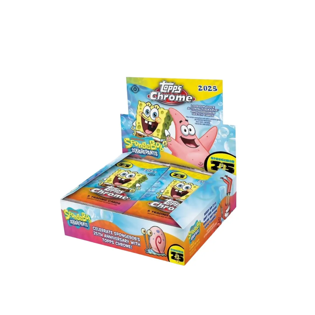 2025 Topps Chrome Spongebob Squarepants 25th Anniversary Hobby Box