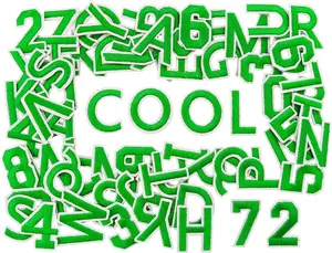 Iron on Letters for Fabric, Alphabet Embroidered Patch A-Z, Number Patch 0-9, Iron on Letters and Numbers for Clothes, Hat, Jeans(72PCS)