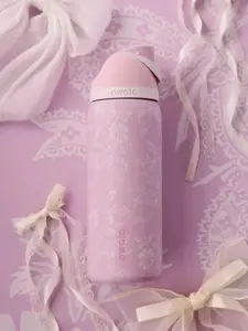 Owala Freesip 32 oz. Pink Ribbon Toile Drinkware Water Bottle with Lid
