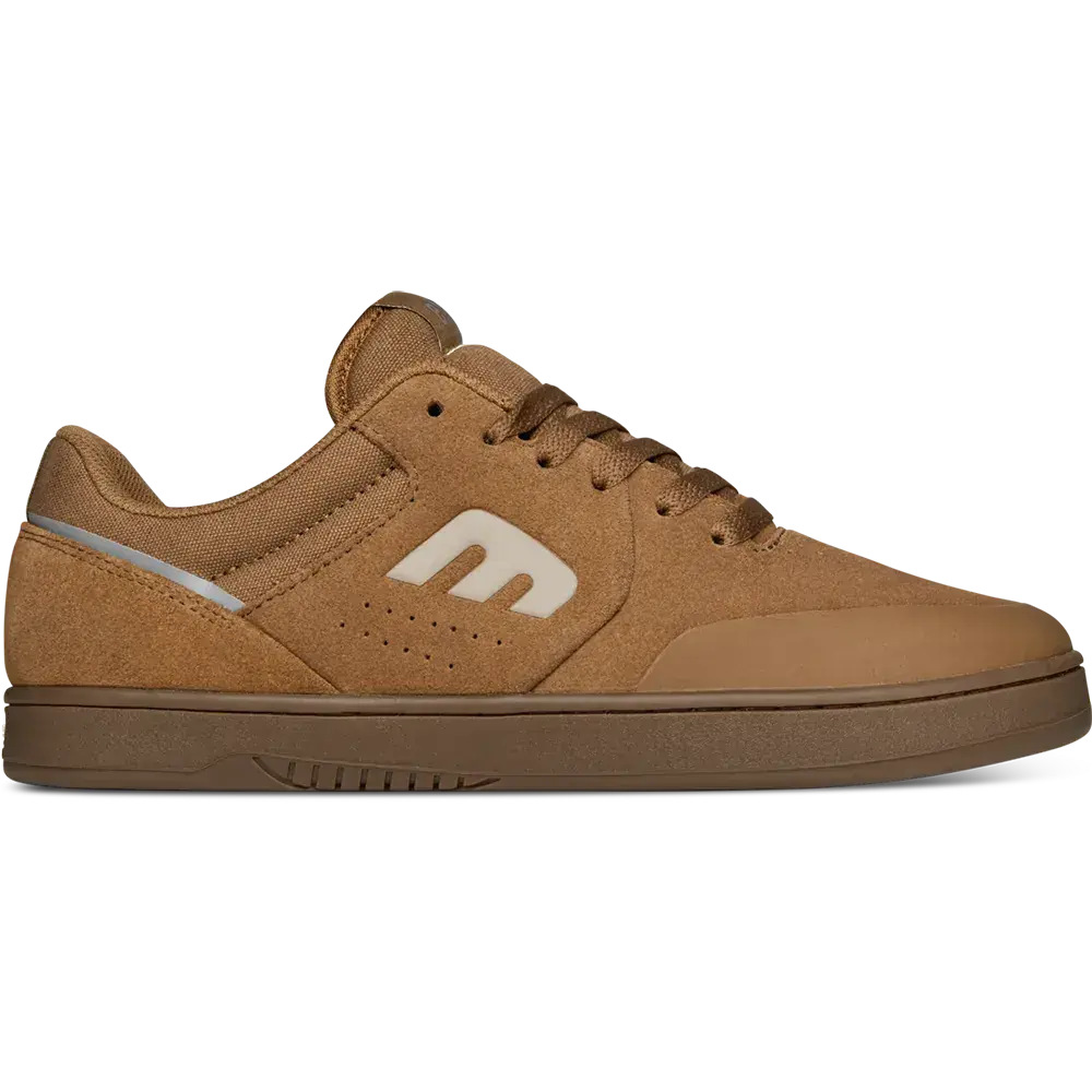 etnies Marana Michelin Brown/Gum Men's Skate Shoes - Suede Cupsole Skateboarding Sneakers with 3x More Durable Michelin Outsole, Fused Rubber Toe Cap, Hidden Lace Loops, STI Evolution Foam Midsole, Padded Tongue & Collar, Sports Shoes, Footwear, Casual, A