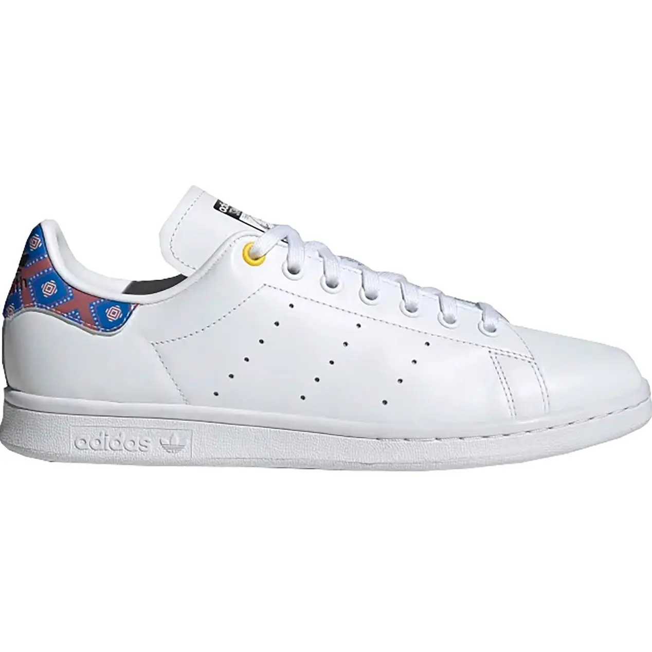 Adidas Men's Stan Smith Effortless Leather Casual Tennis Shoes - Iconic Centre-Court Style, Multicolor Details, Rubber Sole, Regular Fit FW3273, Low-Key, Lace-Up, Off-Duty, All-Season Sports Footwear
