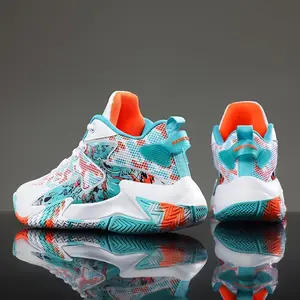 Men'sBasketballSneakersforOutdoorActivitiesComfortableLaceUpwithShockAbsorption