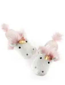 Plush Unicorn Adult Slippers - Fluffy, Magical & Oh-So-Comfy!