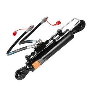 VEVOR Hydraulic Top Link Cat. 1 - 1 (8 - 1/4 in, 18 - 1/826 - 3/8 in), Hydraulic Cylinder with 2 Hoses G3/8 Check ValveVEVOR Super Brand Day