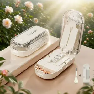 Precision Pill Cutter Box, Evenly Cuts Half Pills & More, Moisture-Proof Storage, Medicine Organizer, Ideal for Home & Travel Use, Health Essential Tool
