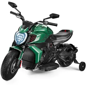 LIGIANT Diavel for Bentley V4 Kids Motorcycle, 24V Electric Motorcycle for Big Kids, 75W 2WD Motor, Ride On Motorcycle with music#Summervibes