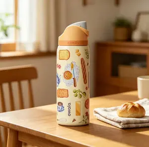 Owala Limited Edition Brunch Bunch FreeSip 32oz Water Bottle – Cute Pastry Bread Stainless Steel Tumbler Gift