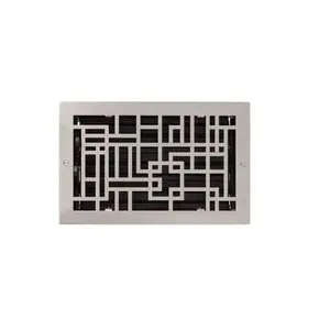 New Brushed Nickel 6" x 12" Baer Steel Wall Register by Signature Hardware
