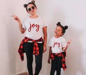 White JOY Matching Shirts