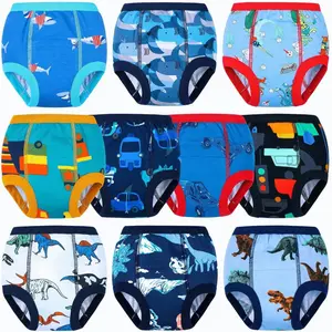 10-Packs Training Underwear Absorbent Toddler Potty Trained Pants for Boys and Girls, 12 Months - 9 Years