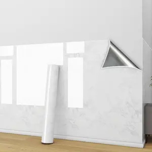 3D Marble Pattern Wall Sticker, Self-adhesive Waterproof Wall Decal, Removable Wall Decor for Home Living Room Bedroom Kitchen