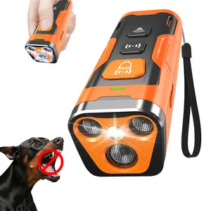 Dog BarkDeterrent Rechargeable Sonic Repeller Safe 25KHz Frequency Transmitter Anti-Bark Device for Effective Deterrence