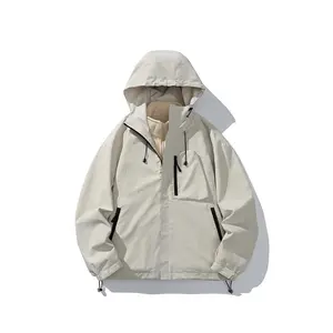 Women's Waterproof Windbreaker Lightweight Hooded Jacket, Fleece Lining, Winter Warm Zipper Jacket for Casual Hiking Cycling