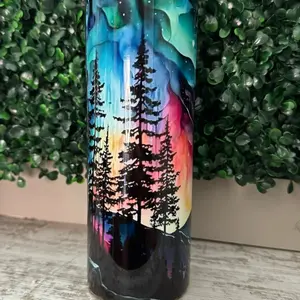 20oz Water Color Forest Tumbler