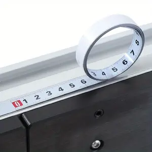 Woodworking T Track Tape Measure, 0.5-Inch Width Self-adhesive Metric Scale Ruler for Miter Track Router Table Saw Measuring Tools