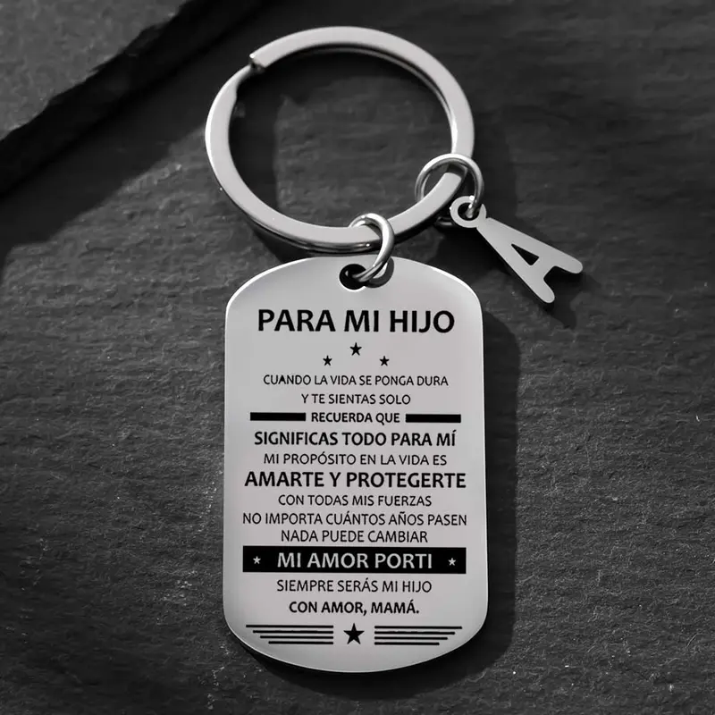 Spanish Charm Keychain - Decorative Chain EDC Everyday Carry Hangable Keychain, Birthday Gift for Kids, Men, Decorative Chain Keychains