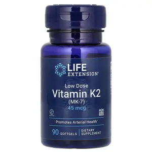 Life Extension Low Dose Vitamin K2 (MK-7), 45 mcg, 90 Softgels