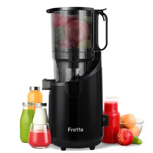 Cold Press Juicer Machines, High Performance Slow Masticating Juicer with 5.3" Extra Large Feed Chute Fit Whole Fruits & Vegetables, BPA Free 250W