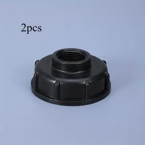2pcs IBC Tote Adapter - 1/2", 3/4", 1" Threaded Hose Drain Fitting, Durable Plastic Valve Connector, Garden Hose Compatible for Garden Tools & Lawn Care